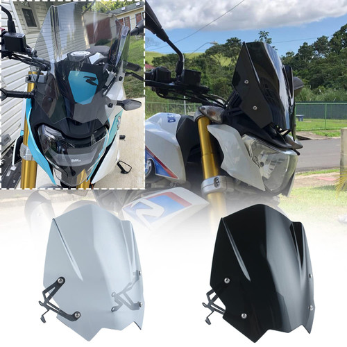 Kacvbei Motorbike Touring Windscreen Windshield Wind Screen Deflectors Visor fits for B-M-W G310R G310 R 2016 2017 2018 2019 2020 2021 2022 Accessories G 310R 16 17 18 19 20 21 22 (Light Smoke)