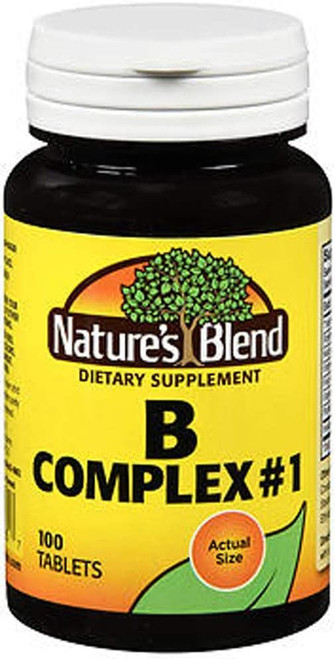 Nature's Blend B Complex #1 Tablets - 100 ct, Pack of 3 Nature's Blend B Complex #1 Tablets - 100 ct, Pack of 3