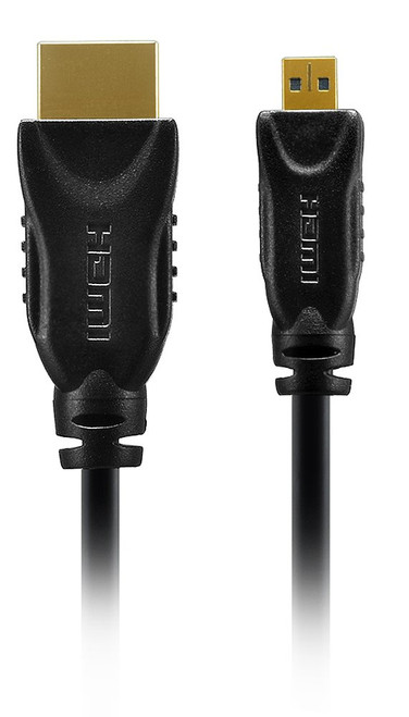 OSD Audio High Speed HDMI to Micro D HDMI Cable with Ethernet v1.4, 6 Feet
