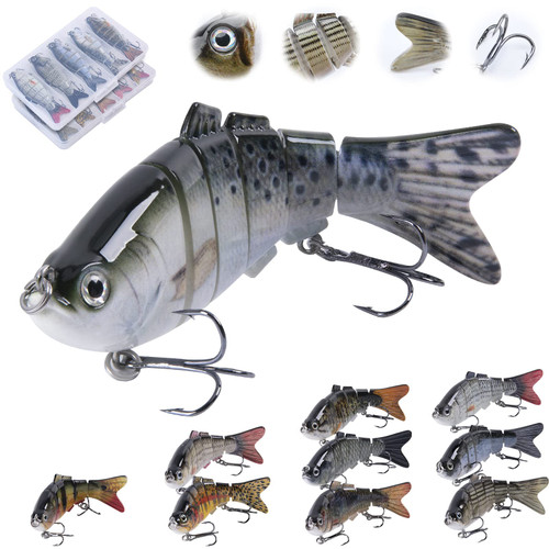 Goture Bass Fishing Lures Glide Bait, Jointed Swimbaits for Bass Fishing,Slow Sinking Swimming Bait,Topwater Fishing Lures for Freshwater Saltwater,Segment Swimming Lures, Lifelike Fishing Lures Kit Goture Bass Fishing Lures Glide Bait, Jointed Swimbaits for Bass Fishing,Slow Sinking Swimming Bait,Topwater Fishing Lures for Freshwater Saltwater,Segment Swimming Lures, Lifelike Fishing Lures Kit