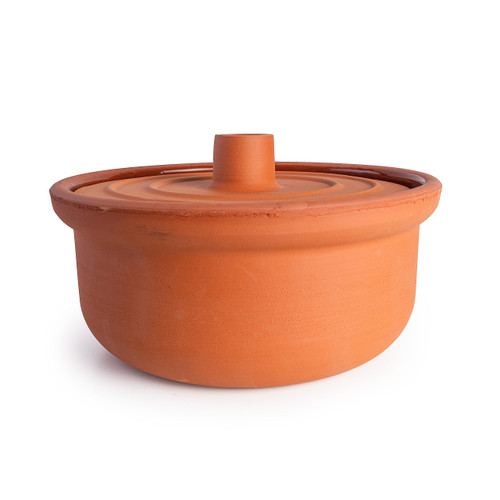 Luksyol Clay Pot For Cooking, Large Pot, Big Pots For Cooking, Handmade Cookware, Cooking Pot With Lid, Terracotta Pot, Terracotta Casserole, Brown Clay Pots For Cooking, Dutch Oven Pot 6.3in