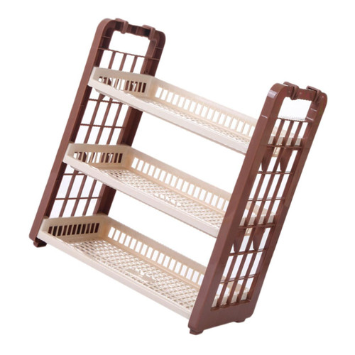 YARNOW 1pc Storage Rack Storage Shelves Plastic Toiletry Stand Kitchen Rack Multifunction Rack Home Sundries Organizer Three Layer Shelf Bathroom Rack Plastic Rack Korean Bathroom Shelf