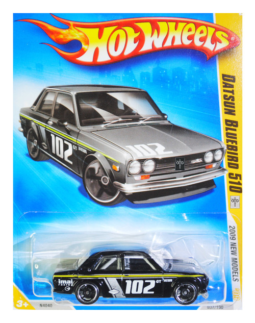 HOT WHEELS 2009 NEW MODELS 1969 DATSUN BLUEBIRD 510 VARIANT BLACK KMART COLLECTOR DAY CAR #37 HOT WHEELS 2009 NEW MODELS 1969 DATSUN BLUEBIRD 510 VARIANT BLACK KMART COLLECTOR DAY CAR #37