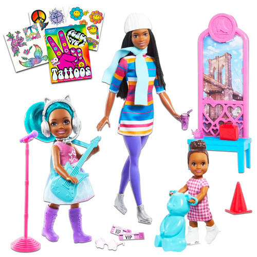 Barbie Sisters Dolls Set - 3 Doll Bundle with Barbie Chelsea Doll, Barbie Life in The City Dolls, Accessories, More | Barbie Dolls for Girls 6-12 Barbie Sisters Dolls Set - 3 Doll Bundle with Barbie Chelsea Doll, Barbie Life in The City Dolls, Accessories, More | Barbie Dolls for Girls 6-12