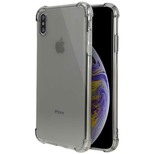 iPhone Xs Max Case, TG Designed for Apple iPhone Xs Max 6.5 Inch Shock Absorption Crystal Clear Soft Bumper TPU Cover Case (Light Grey)