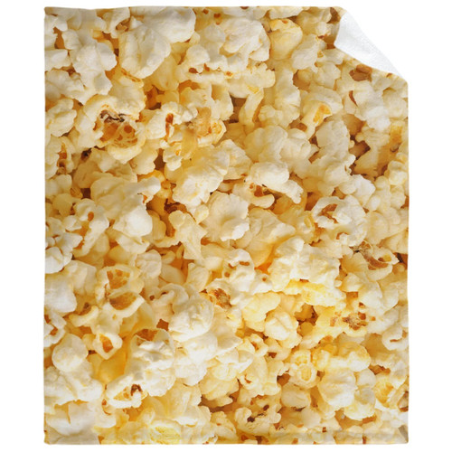 Food Popcorn Blanket Cozy Soft Lightweight Flannel Throw Blanket for Bed Sofa Travel All Season 50"x40"