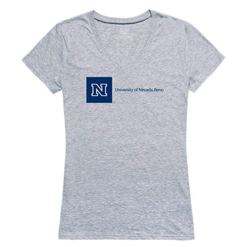 University of Nevada Wolf Pack NCAA Women's Seal Tee T-Shirt Heather Grey Small