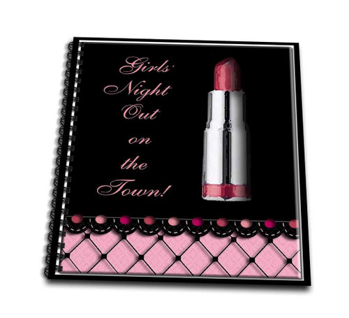 3dRose db_13000_1 Lipstick, Girls Night Out-Drawing Book, 8 by 8-Inch