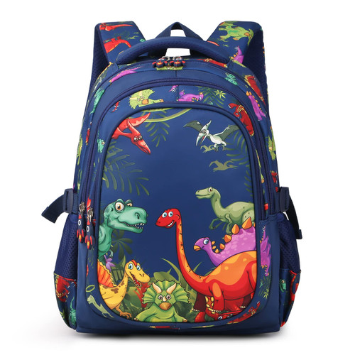 Wisiley Kids Backpack Boys, Dinosaur Backpacks for Kids 5+, School Backpacks for Boys Elementary Students, Lightweight Waterproof Toddler Backpack with Adjustable Padded Straps