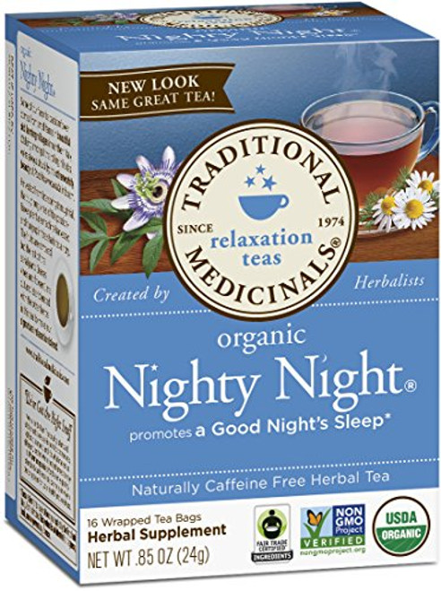 Traditional Medicinals Organic Nighty Night Tea, 16 Tea Bags Traditional Medicinals Organic Nighty Night Tea, 16 Tea Bags