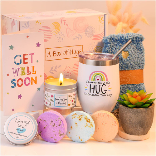 Get Well Soon Gifts for Women, Care Package Get Well Soon Gift Basket for Sick Friends After Surgery Gifts Feel Better Gifts Thinking of You Gifts for Women Encouragement Gifts Cheer Up Gift Get Well Soon Gifts for Women, Care Package Get Well Soon Gift Basket for Sick Friends After Surgery Gifts Feel Better Gifts Thinking of You Gifts for Women Encouragement Gifts Cheer Up Gift