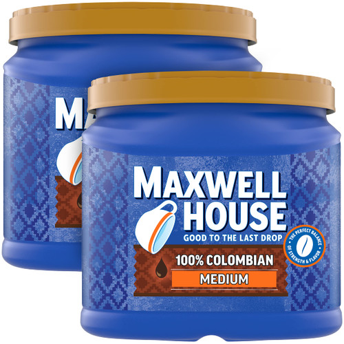 Maxwell House 100% Colombian Medium Roast Ground Coffee ,2 Count (Pack of 1) Maxwell House 100% Colombian Medium Roast Ground Coffee ,2 Count (Pack of 1)