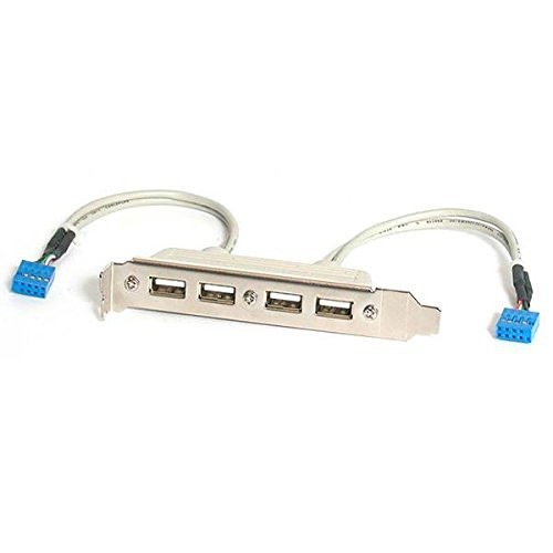 StarTech.com 4 Port USB A Female Slot Plate Adapter (USBPLATE4)