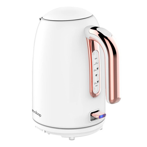 Evoloop 1.7L Electric Kettles, BPA Free Tea Kettle, Hot Water Boiler Heater, Stainless Steel Teapot, Auto Shut-Off & Boil-Dry Protection, 120V/1500W