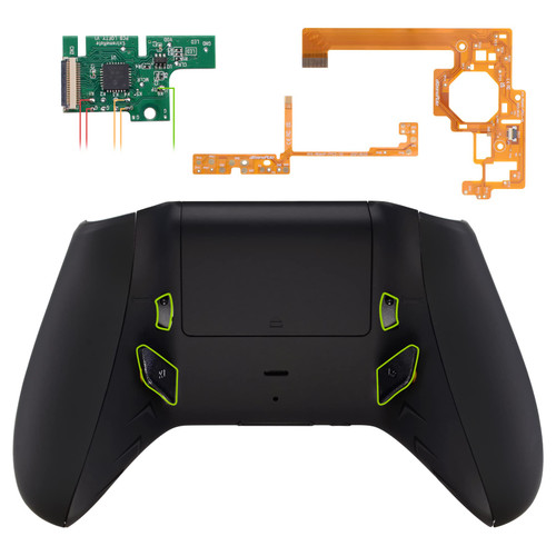 eXtremeRate Black Lofty Programable Remap & Trigger Stop Kit, Upgrade Boards & Redesigned Back Shell & Side Rails & Back Buttons & Trigger Lock for Xbox One S/X Controller Model 1708