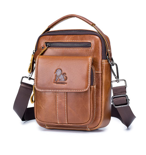 BAIGIO Men's Leather Shoulder Bag Messenger Pack Handbag Bag Crossbody Bag Man Purse Sling Satchel Bag for Bussiness Travel BAIGIO Men's Leather Shoulder Bag Messenger Pack Handbag Bag Crossbody Bag Man Purse Sling Satchel Bag for Bussiness Travel
