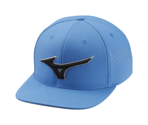 Mizuno Tour Flat Snapback Hat | Unisex Adjustable Cap | One Size Fits Most | California Blue