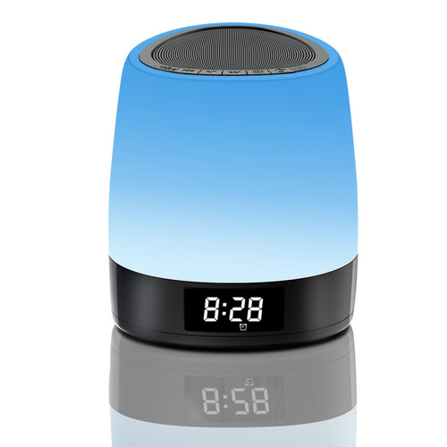 SOMEYOU White Noise Sound Machine with Alarm Clock, 33 Soothing Sounds, 8 Night Light, Sleep Timer, Precise 16 Levels of Volume, Touch&Button Control, White Noise Machine for Sleeping Baby Adult
