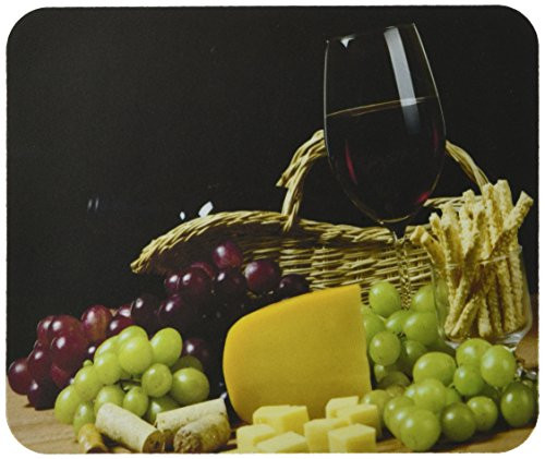 Rikki Knight Wine and Cheese Picnic Design Lightning Series Gaming Mouse Pad (MPSQ-RK-1956)
