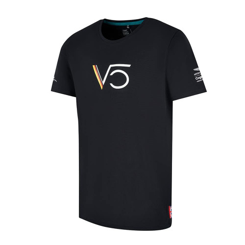 Aston Martin Formula One Team Aston Martin F1 Sebastian Vettel Men's T-Shirt Black