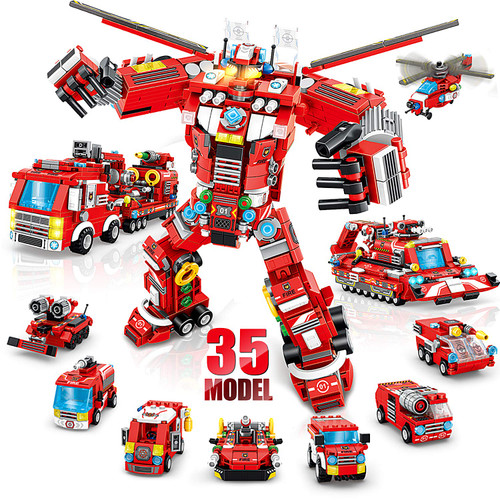 Robot Building Toys for Boys Age 6 7 8 9 10+ Year Old, 836 PCS Creative Construction Truck Blocks Toys, 35 in 1 STEM Educational Building Bricks City Fire Rescue Vehicles Kit Gift for Kids Robot Building Toys for Boys Age 6 7 8 9 10+ Year Old, 836 PCS Creative Construction Truck Blocks Toys, 35 in 1 STEM Educational Building Bricks City Fire Rescue Vehicles Kit Gift for Kids