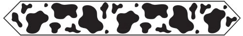 Printed Cow Print Table Runner Party Accessory (1 count) (1/Pkg)