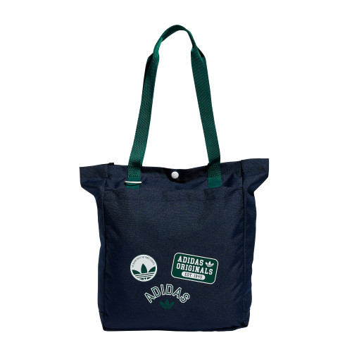 adidas Originals Simple Tote Bag, Night Indigo/Dark Green/White, One Size