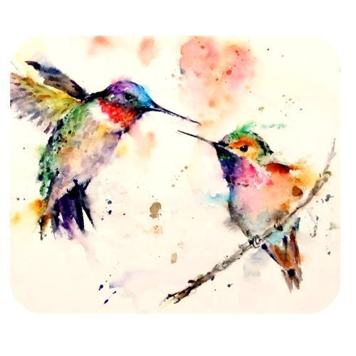 Hummingbird Personalized Custom Gaming Mousepad Rectangle Mouse Mat / Pad Office Accessory And Gift Design-LL260