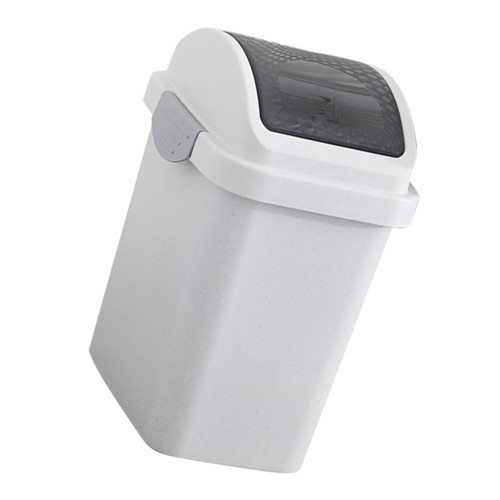 NOLITOY Trash Can with Lid Bins Trashcan Household Garbage Bucket Swing Lid Trash Bucket Bathroom Garbage Cans Household Garbage Can Garbage Bin Small Trash Can Plastic Clamshell Rocker
