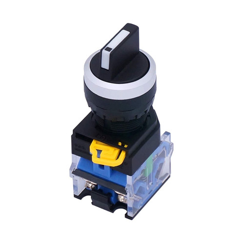 CYSUE 22mm 1 NO 1 NC 2 Positions Latching Maintained Rotary Select Selector Switch 440V 10A