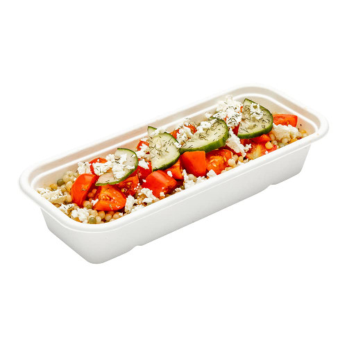 Restaurantware Pulp Tek 17 Ounce Biodegradable Food Containers, 100 Disposable Take Out Containers - Lids Sold Separately, Made Of Sugarcane Fibers, White Bagasse Compostable To Go Containers
