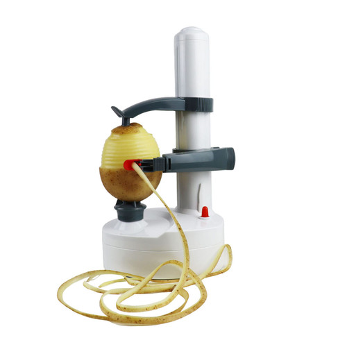 Electric Potato Peeler for Kitchen Vegetable Peelers for Zucchini Carrot Automatic Potato Peeler Electric Peeler Fruit Peeler for Apples Orange Mango Lemon Kiwi Rotate Express (White)