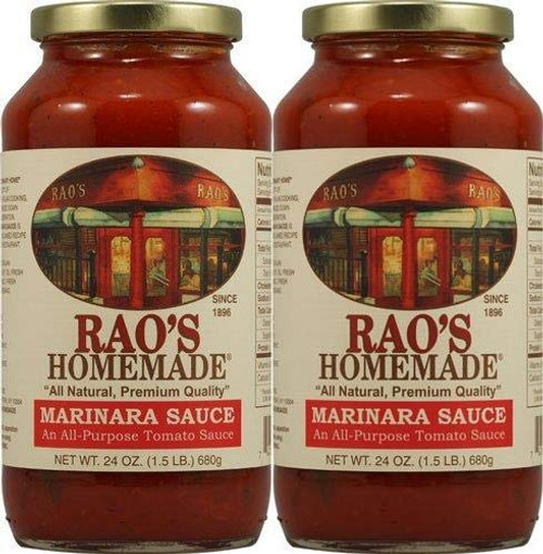 Rao's Homemade All Natural Marinara Sauce, 24 Ounce (Pack of 2) Pack of 2 Rao's Homemade All Natural Marinara Sauce, 24 Ounce (Pack of 2) Pack of 2