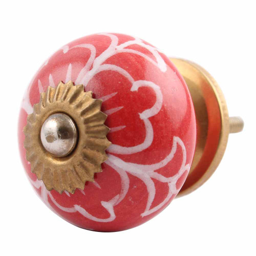 Indian Shelf 8 Pack Kitchen Door Knobs|Gloriosa Modern Cabinet Knobs|Orange Knobs for Dresser Drawers Kids|Ceramic Dresser Knobs for Kids|Pull Knobs for Cabinets & Drawers|One Hole Cabinet Pulls