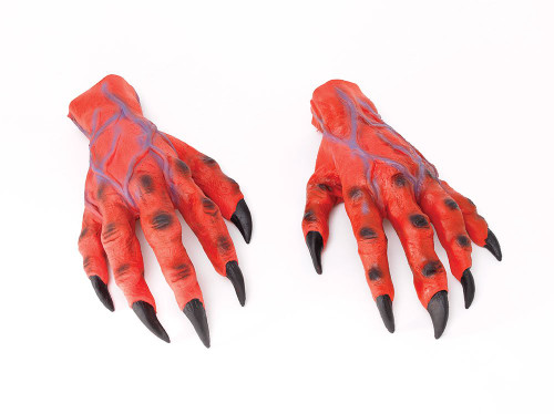 Bristol Novelty MD161 Horror Hands, Unisex-Adult, Red, One Size