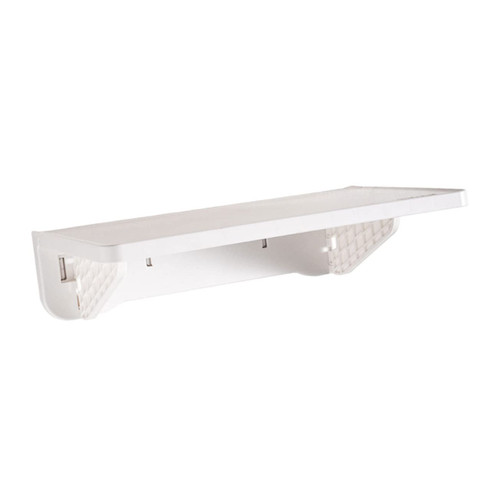 BUGUUYO Wall Storage Rack Hanging Floating Shelves Wall Display Shelves Wall Hanging Shelf Wall Storage Shelves Seasoning Rack Floating Folding Shelf White No Punching pp Wall Bracket