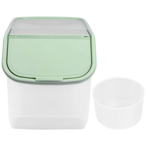 Cabilock Rice Container Pet Food Storage Containers Airtight Cereal Container Clamshell Rice Storage Box Rice Dispenser Bin with Measuring Cup Organizer Sealed Grain Storage Bin for Dry Fruit Rice Grain Snack Kitchen Restaurant Green Cat Food Storage Cabilock Rice Container Pet Food Storage Containers Airtight Cereal Container Clamshell Rice Storage Box Rice Dispenser Bin with Measuring Cup Organizer Sealed Grain Storage Bin for Dry Fruit Rice Grain Snack Kitchen Restaurant Green Cat Food Storage