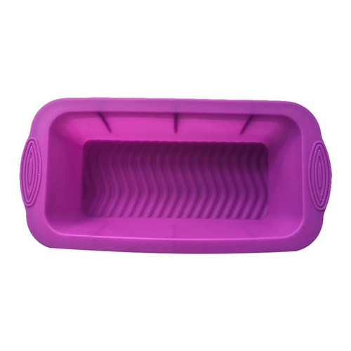 MFSL DIY Silicone Cake Mold Baking Accessories Rectangular Toast Pan Home Kitchen Tools Bread Mold (Color : Purple)