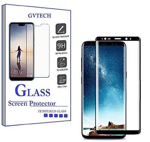 GVTECH for Samsung Note 8 Screen Protector, Full Coverage Tempered Glass Screen Protector [3D Round Edge][9H Hardness][Crystal Clear][Scratch Resist] for Samsung Galaxy Note 8(1 Pack)