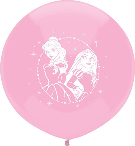 Qualatex 55912 Officially Licensed Disney Round Latex Balloons, 17-Inch, Princess