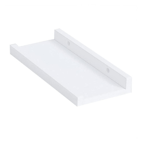 FUDAGJ Wall-Mounted Storage Shelf Long White Shelf,Small Bookshelf Unit,Floating Shelves Wall Mounted,Rustic Wood Wall Shelves Organizer,Display Ledge for Living Room,Decor Storage Rack Display Sand