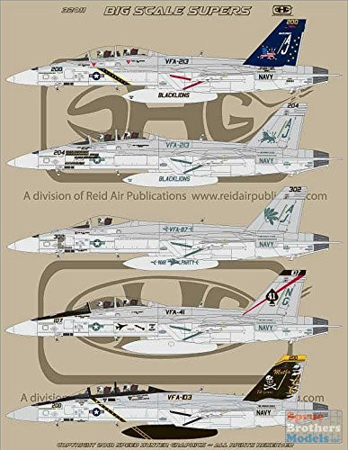 Speed Hunter Graphics RAPSH32011 1:32 F-18E F-18F Super Hornet 'Big Scale Supers' [WATERSLIDE Decal Sheet]