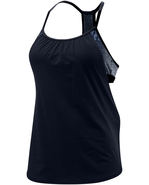TYR Shea 2 in 1 Tank-Mantra, Black, X-Small