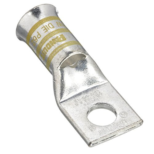 Panduit LCAF4/0-38-X Copper Compression Lug, 1 Hole, 4/0 AWG, Flared Barrel, 3/8-Inch Stud
