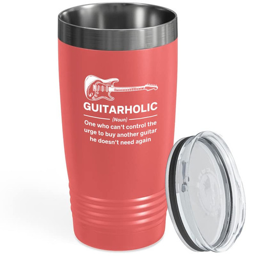 Flairy Land Guitarist Black Edition Tumbler 20oz - Guitarholic (n.) One who - musician guitar player electronic rock acoustic apparel gift Flairy Land Guitarist Black Edition Tumbler 20oz - Guitarholic (n.) One who - musician guitar player electronic rock acoustic apparel gift