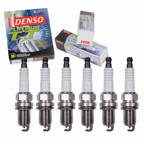 6 pc DENSO Platinum TT Spark Plugs compatible with Honda Accord 3.0L V6 2003-2007
