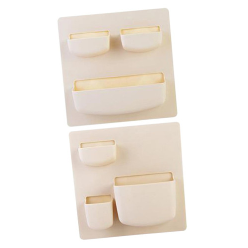 BESTOYARD 4 Pcs Wall Shelf Entryway Shelves Wall Rack Ledge Shelf Bedside Stand Shelving Small Floating Shelf Bedside Shelves Storage Shelving Storage Rack Pp Self-Adhesive