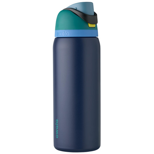 Owala FreeSip Insulated Stainless Steel Water Bottle with Straw for Sports and Travel, BPA-Free, 32-oz, Teal/Navy (Nautical Twilight) Owala FreeSip Insulated Stainless Steel Water Bottle with Straw for Sports and Travel, BPA-Free, 32-oz, Teal/Navy (Nautical Twilight)