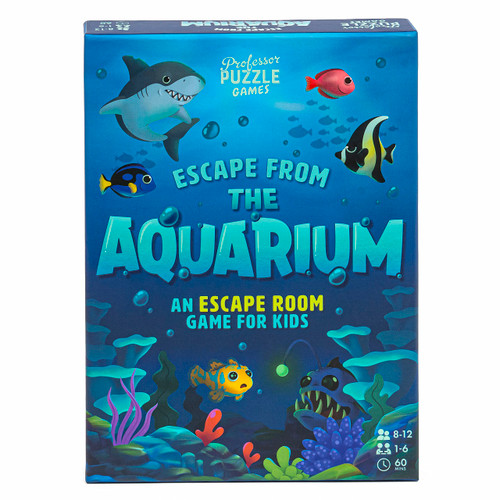 Professor PUZZLE | Escape from The Aquarium - Escape Room | Strategy Game | Ages 8 to 11 | 1-6 Players | 60 Minutes Playing Time
