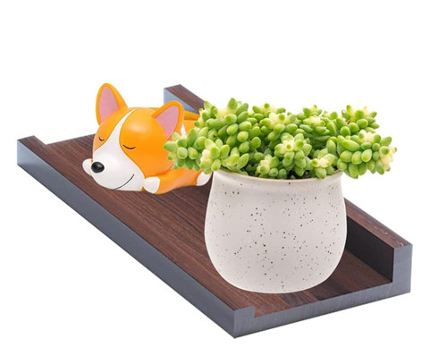 Wall-mounted Storage Shelf Storage Organizer Display Rack,Creative Wall Ledge Shelves,Rubber Wood Floating Shelves,Wall Mounted Bookshelf Organizer,Multifunction Storage Wall Shelf Display Sand